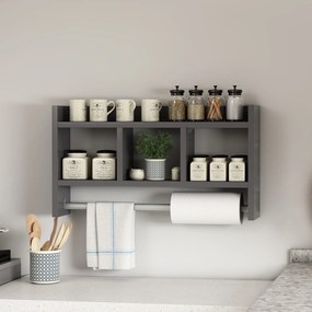 Fali polc Asya - Anthracite