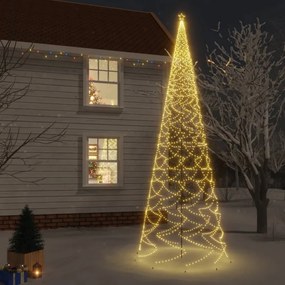 Meleg fehér fényű karácsonyfa tüskével 3000 LED-del 800 cm