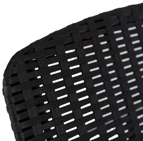 Műrattan napozóágy Fekete Színben. ARIZONA