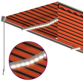 automata redőnyös, LED-es, szélérzékelős napellenző 4x3 m