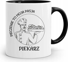 Fekete Bögre Péknek A Sütés A Szenvedélyem A fényképes nyomtatással