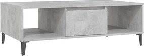 vidaXL betonszürke szerelt fa dohányzóasztal 103,5 x 60 x 35 cm