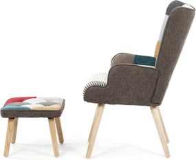 Füles fotel többszínű szövet AK-305B PW2