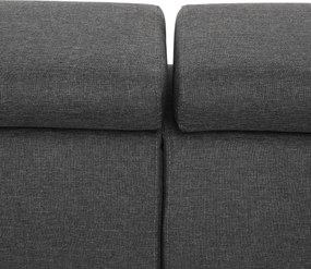Sarok ülőgarnitúra, szürke, SEGORIA LUX