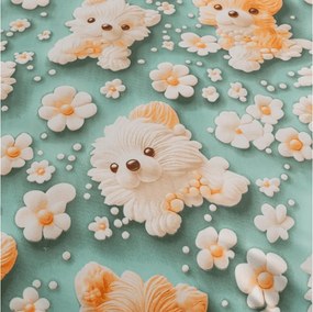 Gyermek mikroszálas ágyneműhuzat PUPPIFLORA színes Ágyneműhuzat mérete: 70 x 80 cm | 140 x 200 cm