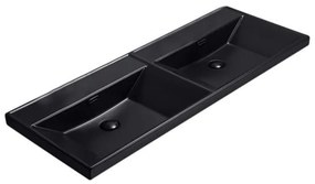 Cabinet washbasin SAT B-Way 121x46 cm black matt SATBW212046BKM