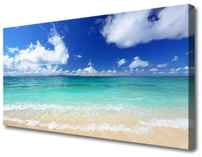 Vászonkép Sea Beach Landscape 140x70 cm