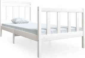 vidaXL fehér tömör fa ágykeret 90 x 200 cm