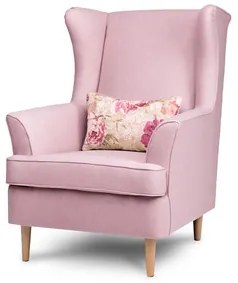STRALIS Füles fotel Rózsaszín