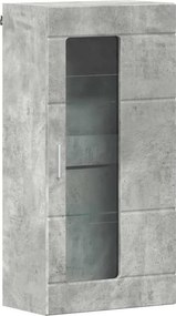 vidaXL Fából Készült Szekrény Beton Szürke 50 x 29 x 100 cm Faanyag