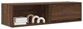 barna tölgy színű szerelt fa TV-szekrény 100x31x25,5cm