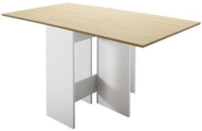 Adore Furniture Összehajtható étkezőasztal 75x140 cm barna/fehér AD0049