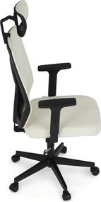 KA-W3137 bézs szövet irodai szék hinta mechanizmussal