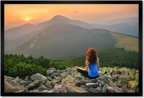 Poszterek keretben 60x40 Elmélkedések a hegyekben
