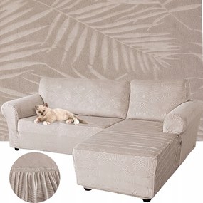 Sarok Huzat Kanapé Velúr Pálmalevél Jobbos 2+2OS Oeko Tex