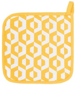 Hexagon 2 db sárga pamut edényfogó - Tiseco Home Studio