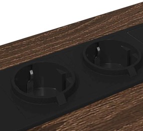 vidaXL Éjjeliszekrény 2 pcs Barna Tölgy 40 x 31 x 60 cm Faanyag