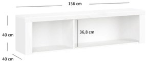Fali regál Leona 160 (fehér). 1053007