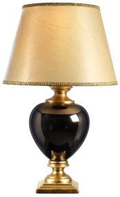 ONLI - Asztali lámpa AMADEUS 1xE27/15W/230V 72 cm fekete/arany