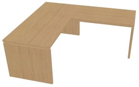 Verno ergonomikus asztal 180 x 200 cm, jobb, világos tölgy
