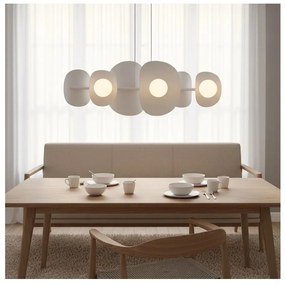 Kábelre szerelhető csillár ELEMENTI 6xG9/8W/230V fehér