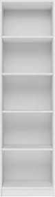 R50 polcos szekrény, könyvtartó, fehér