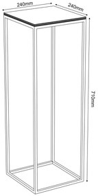 Virágállvány 70x24 cm fehér