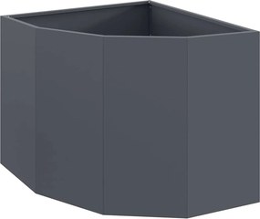 vidaXL Sarok Virágtartó Antracit 60 x 60 x 50 cm Acél
