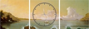Kép - Martin Johnson Heade, Rio de Janeiro Bay, reprodukciók (órával) (90x30 cm)