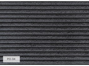 Antracitszürke kordbársony heverő (bal oldali) Chic Charlotte – Miuform