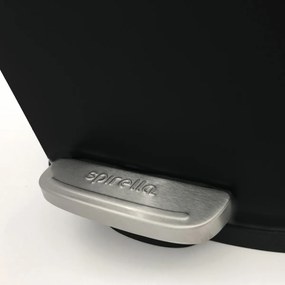 Spirella Pedálos szemetes soft-close Akira 12 l, matt fekete, 12 l