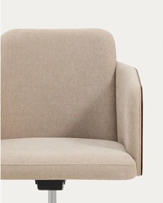 Barna kárpitozott irodai szék Madai – Kave Home