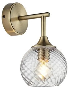 Endon 103173 - Fali lámpa ALLEGRA 1xE14/7W/230V réz/átlátszó