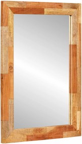vidaXL Fürdőszobai tükör Artisan tölgy 50 x 70 x 2,5 cm Tömör Mangófát
