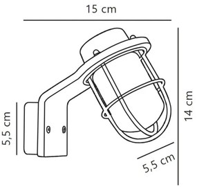 Nordlux - Fürdőszobai fali lámpa MARINA 1xG9/40W/230V IP44