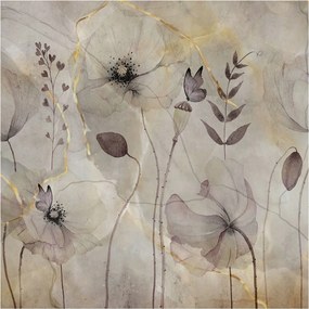 Fali fotótapéta Flizelin a szobába Finom virágok 250x250 Ragasztó