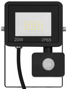 meleg fehér fényű szenzoros LED reflektor 20 W