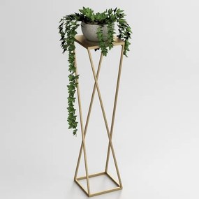 Virágállvány 100x24 cm arany színben