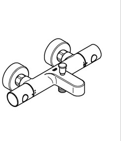 GROHE 34766000 - termosztátos fürdőkád csaptelep GROHTHERM 800 COSMOPOLITAN DN 15 króm