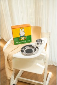 Rozsdamentes acél gyerek étkészlet 2 db-os Miffy – Zilverstad