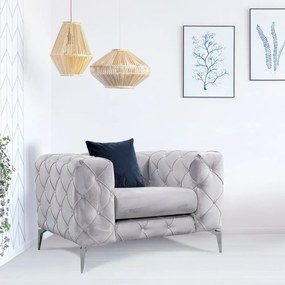 Világosszürke fotel Como – Artie