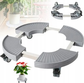 Gurulós Virágtartó Állvány 38-54CM Állítható 200KG Sokoldalú