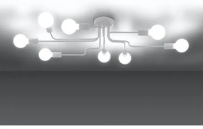 Sollux SL.1444 - Felületre szerelhető csillár VECTOR 8xE27/15W/230V fehér