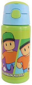 Stumble Guys All Day alumínium szívószálas kulacs akasztóval 500 ml