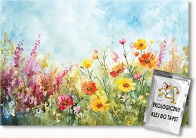 Fotótapéta Flizelina Természet Kert Rét Színes Virágok Nyár 200x140 ragasztó