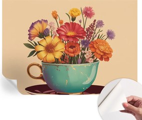 Öntapadós Dekoratív Fotótapéta Hálószobába Színes csokor 208x146 cm