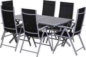 Outsunny 7 részes ülőgarnitúra szett kerti bútor kültéri alumínium (7 részes) | Aosom