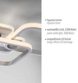 Leuchten Direkt 14117-55 - LED Mennyezeti lámpa LED/36W/230V matt króm