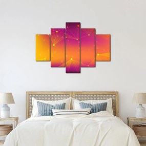 Szines absztrakt kép (150x105 cm)