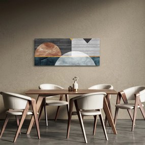 Kép - Formák és textúrák (120x50 cm)
